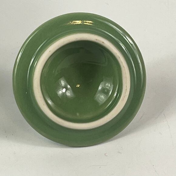 Green Teapot 6" Avocado Olive MCM Mid Century Retro Art Deco - Picture 8 of 12